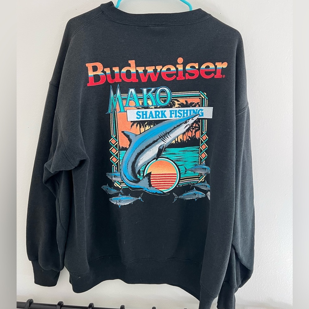 VINTAGE BUDWEISER CREWNECK JACKET PULLOVER